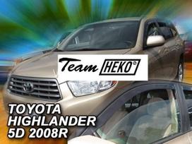TOYOTA HIGHLANDER 5 durų 2007 → 2013 (versija USA)  Langų vėjo deflektoriai priekinėms durims