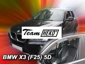 BMW X3 F25 5 durų 2010  → 2017 Langų vėjo deflektoriai priekinėms durims