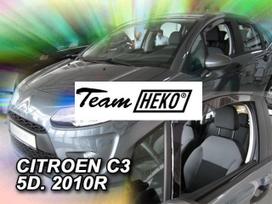 CITROEN C3 5 durų  2010 →  2017 langų vėjo deflektoriai priekinėms durims