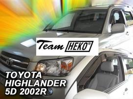 TOYOTA HIGHLANDER 5 durų 2001 → 2007 (versija USA)  Langų vėjo deflektoriai priekinėms durims