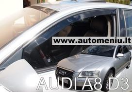 AUDI A8 4 durų  (D3) 2003 → 2009 Langų vėjo deflektoriai priekinėms durims