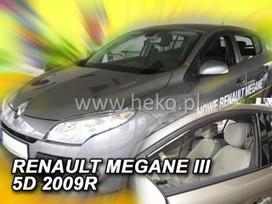 RENAULT MEGANE III 5 durų  2008 → 2016 (+OT) Langų vėjo deflektoriai keturioms durims