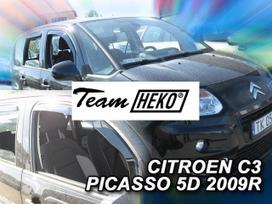 CITROEN C3 PICASSO 5 durų 2008 → 2017 Langų vėjo deflektoriai priekinėms durims