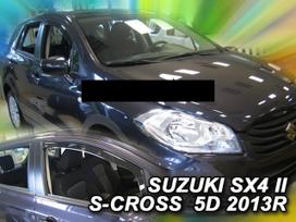 SUZUKI SX4 II  S-CROSS 5 durų 2013 → 2021 Langų vėjo deflektoriai priekinėms durims