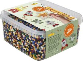 Hama Beads Hama - BIO midi - 15,000 pcs + 1 star plate in bucket (371900)