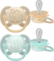 Philips Avent - Ultra soft soother, 0-6m, Light yellow/light green