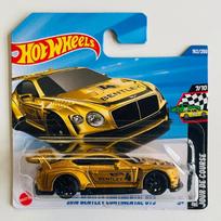 Hot Wheels Modeliukas 2018 Bentley Continental GT3 Gold short card (yra Sandėlyje)