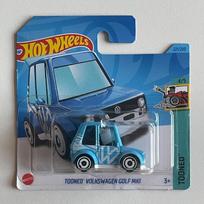 Hot Wheels Mainline Modeliukas Tooned Volkswagen Golf MK1 blue short card