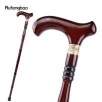 Raudona medinė vienos jungties madinga lazda pasivaikščiojimui, dekoratyvinė, skirta Cosplay, Helovino kuoka, ramentas, lazda, vyskupo lazda, 92 cm