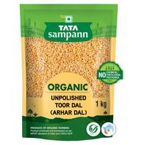 Tata Sampann ekologiški nešlifuoti toor dal arhar dal 1 kg daug baltymų natūralios ankštinės daržovės sveikiems patiekalams