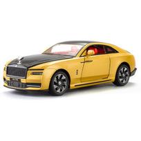 1:24 Rolls-Royce Ghost Alloy Prabangus Naujas Energijos Automobilio Modelis Lietas žaislinis Automobilis Metalinis Įkraunamas Automobilio Modelis Garsas ir Šviesa Atitraukiamas Vaikiškas žaislas Dovana rožinė
