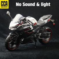 1/12 Kawasaki Ninja 400 žaislinis motociklas, miniatiūrinis lieto metalo modelis 1:12 Super Sporto Garso ir Šviesos Traukiamasis Kolekcionuojamas Dovana Berniukams raudona