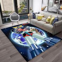 3D Animacinis NSO Robotas Grendizer Anime Kilimas Kilimas Namų Svetainei Miegamajam Sofai Durų Kilimėlis Dekoras, Vaikų Kilimas Neslystantis Grindų Kilimėlis 40x60cm