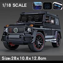 1/18 Scale G800 modelio automobilio žaislas, liejamas metalinis visureigių rinkinys su garsu ir šviesa keturių ratų amortizatoriumi, vaikiško žaislo dovana mėlyna