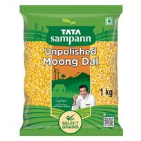 Tata Sampann Unpolished Moong Dal Split 1Kg Pack Protein Rich Natural Pulses For Everyday Cooking Meals