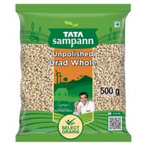 Tata Sampann nešlifuoti visų pupelių Urad 500 g pakuotė, daug baltymų ir skaidulų Idli ir Dosa