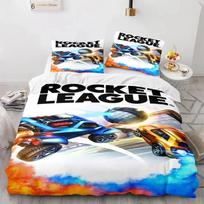 Rocket League Patogus patalynės komplektas Lovatiesė Viengulė Dvigulė Pilna Karalienės Karališko dydžio Automobilis Rocket League Lova Komplektas Vaikų Miegamasis Antklodės užvalkalas 70x133cm 2pcs
