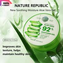Nature Republic New Soothing Moisture Aloe Vera Gel 300ml/10.56fl.oz, 7ml*10/2.37oz 300ml/10.56fl.oz