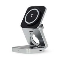Nedis 3-in-1 belaidis kroviklis 15W | Įkrauna iki 3 įrenginių | USB-A/USB-C™ | Kelioninis sprendimas su LED indikatoriu