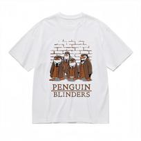 Moterų Klasikiniai Marškinėliai Retro Pingvinas Mob Ruda tvido Pingvino Žaliuzės 3XL