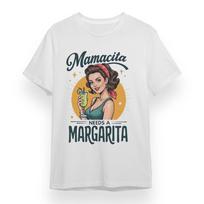 Women's Oversized T-shirt With Mamacita Needs A Margarita Graphic Cotton Tee USA XL