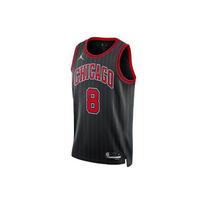 Jordan NBA Kvėpuojantis Krepšinio Topas Gerbėjų Leidimas 22-23 Chicago Bulls LaVine Nr. 8 Vyriški viršutiniai drabužiai Juodi DO9521-012 XL