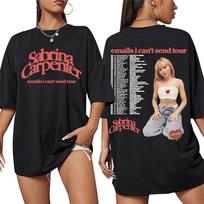 Sabrina Carpenter El. laiškai, kurių negaliu išsiųsti, T-shirt su koncertinio turo grafika Vyrams Moterims Drabužiai Mados Estetika Medvilniniai Laisvi Kasdieniai Marškinėliai S