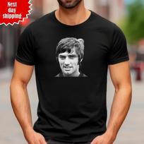 George Best marškinėliai United futbolo legenda Airija Spausdinti vyriški grynos medvilnės viršutiniai drabužiai 2XL