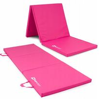 Gimnastikos čiužinys Hop-Sport, 180x60 cm, rožinis
