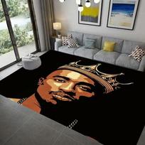T-Tupac 2Pac Kilimas Neslystantis Kilimas Svetainei Virtuvei Vonios Kambariui Kilimelis , Vaikų Miegamojo Kilimėliai Namų Dekoras 40x60cm