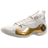 Li Ning Wow 10 Universalūs Patogūs Sportiniai Drabužiai Atsparūs Smūgiams Sugeriantys Žemi Krepšinio Batai Vyriškas Kedas Baltas Platino ABAS083-34 43