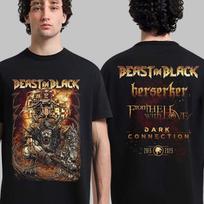 Beast In Black Berserk From Hell With Love And Dark Connection 2015 T-Shirt M brown