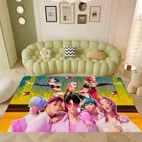 KPop Demon Hunters Floor Mat Rectangle Anti-slip Home Soft Badmat Front Door Indoor Outdoor Mat Modern Home Decor 40x60 cm
