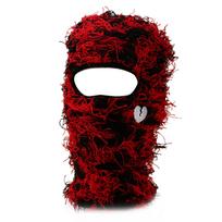 Multiple Color Adult Balaclava Elastic Windproof Neck Protect Hat with Embroidery Heart Winter Cycling Skiing Hat