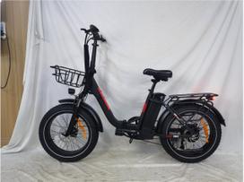 Elektrinis dviratis BLJ DZ-2030 500W variklis 48V 16AH baterija, aliuminio lydinio rėmas, 20 colių plačios padangos, miesto kelionėms skirtas elektrinis dviratis. juoda