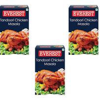 Everest Tandoori Chicken Masala 50 g X Pack Of 3 Aromatic Spice Blend For Flavorful Grilled Chicken And Fire Cooking