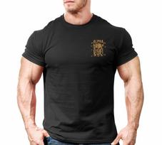 Alpha Spartan marškinėliai sporto salės motyvacija Treniruotės Treniruotė Bokso MMA Sporto apranga Kišenė 2XL