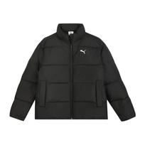 Puma Ess+ Fw25 Down Jacket Series Duck Down Letter Stand Collar Warm Windproof Sports Zipper Long Sleeve Down Jacket Men Jackets 635857-01 L