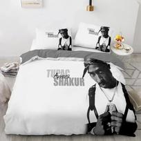 TOP patalynės komplektas Viengulis Twin Pilnas Karalienės Karaliaus Dydis Tupac Amaru Shakur Patalynės Komplektas Suaugusiems Vaikams Miegamojo Antklodės Užvalkalų Rinkiniai 3D Spausdinimas 70x133cm 2pcs