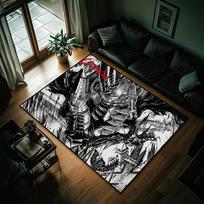 Comics B-Berserk small carpet Bedside Kitchen Bath Living Home House Bedroom Floor Mat Doormat Large Carpet Rug Decoration SJR40x60CM