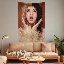 Dainininkės Melanie Martinez gobelenas albumo viršelis namų dekoravimas didelis audinio sienos kabinamas foninis audinys bendrabučio dekoras sofos pledas 29x37in