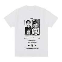 Blur Kaimo namas Vintažiniai marškinėliai Muzika Britpopas Grupė Kava Televizorius Pienas Koncertų turas Medvilniniai vyriški marškinėliai Nauji marškinėliai Moteriški viršutiniai drabužiai S