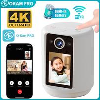 OKAM PRO HD 8MP 4K WiFi Kamera Dvipusis Vaizdo Domofonas 2,4 colio Ekranas 2000mAh Baterija Namų Apsaugos Kamera Spalvotas Naktinis Matymas Camera