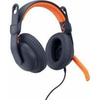 Słuchawki Logitech Logitech Zone Learn Over Ear USB-C, Wired, Education, 192 g, Headset, Blue, Orange | 981-001383 | 0097855190703