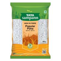 Tata Sampann High Fibre Popular Poha Thick 500g Nutritious Flattened Rice Breakfast Snack