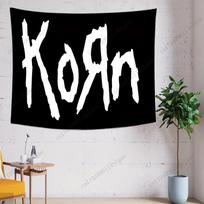 Aštrios briaunos, Korn tematikos sieninis gobelenas, abstraktus dizainas, dekoratyvus sieninis kabinamas elementas muzikos mėgėjams, miegamajam, svetainei 29x37in