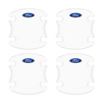 Automobilio kėbulo apsauginė nuo susidūrimo juosta Automobilio durų rankenėlės dubenėlio apsauginė nuo įbrėžimų lipdukas Ford Focus Mk2 Mk3 Fiesta Ranger Mondeo S-MAX Kuga Mustang 4pcs Ford