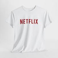 Netflix marškinėliai – Unisex medvilniniai marškinėliai su logotipu vyrams, moterims ar filmų gerbėjams 4XL