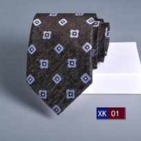 Stilingas vyriškas formalus verslo dryžuotas žakardinis kaklaraištis, rankomis rištas 146cm*8cm*3.5cm