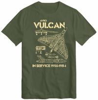 Avro Vulcan RAF Marškinėliai Strateginis Šaltojo Karo Bombonešis Lėktuvas Marškinėliai Viršus Marškinėliai S